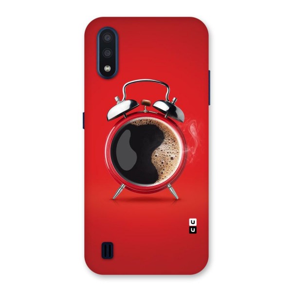 Coffee Clock Back Case for Galaxy M01