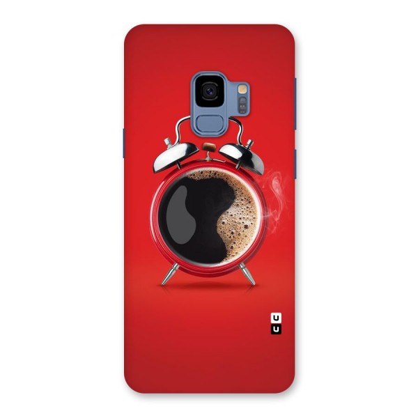 Coffee Clock Back Case for Galaxy S9