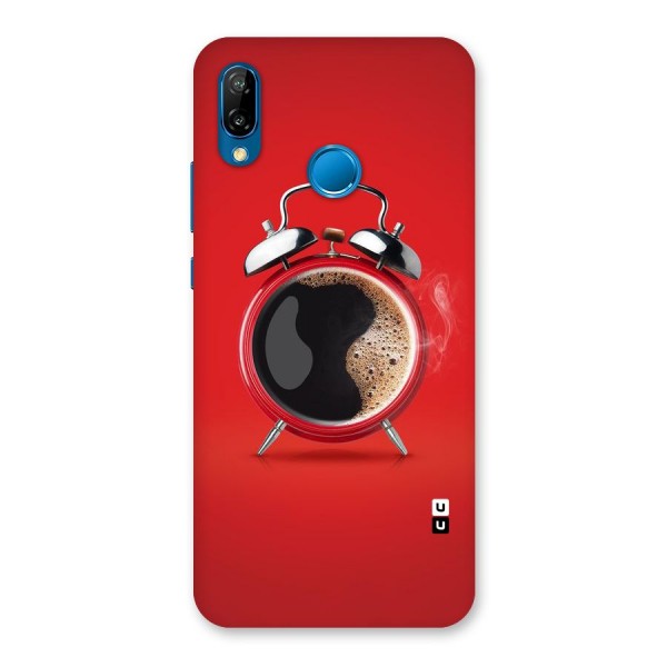 Coffee Clock Back Case for Huawei P20 Lite