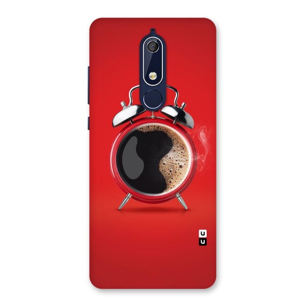 Coffee Clock Back Case for Nokia 5.1