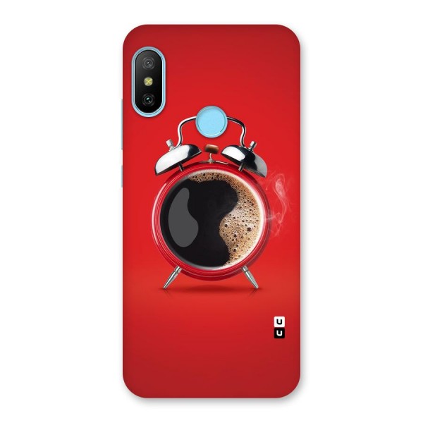 Coffee Clock Back Case for Redmi 6 Pro