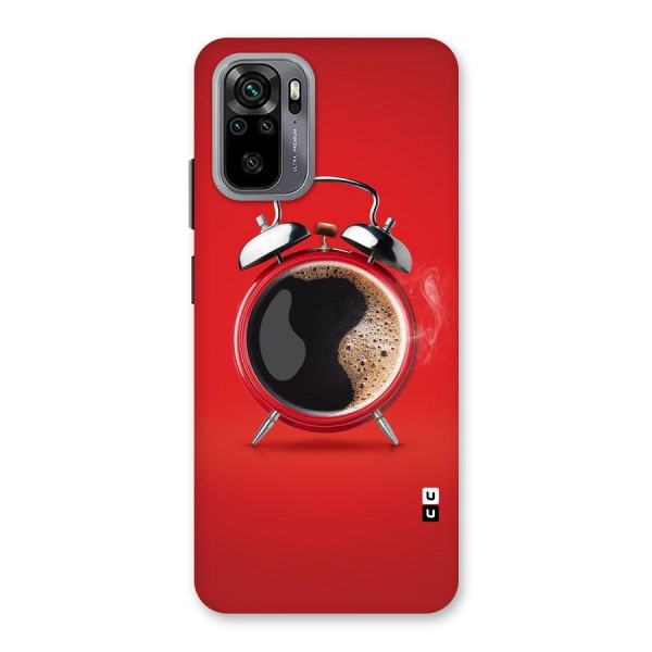 Coffee Clock Back Case for Redmi Note 10