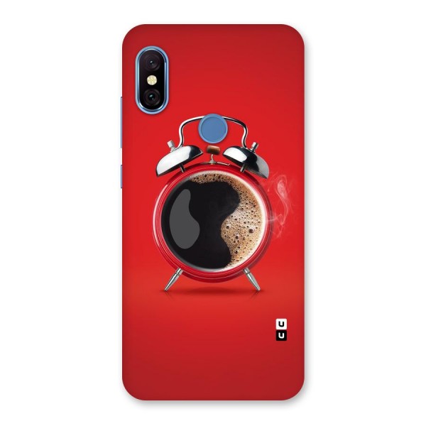 Coffee Clock Back Case for Redmi Note 6 Pro