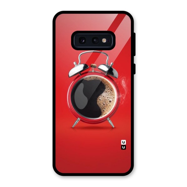 Coffee Clock Glass Back Case for Galaxy S10e