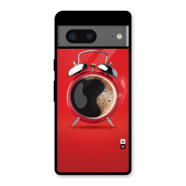 Coffee Clock Glass Back Case for Google Pixel 7