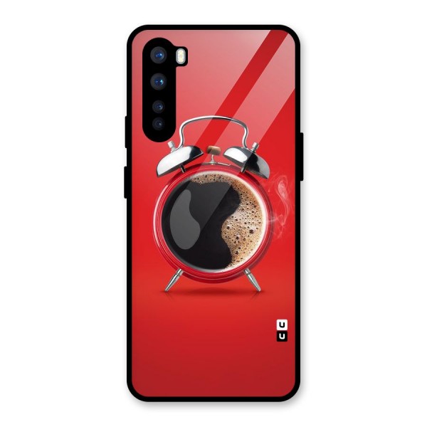 Coffee Clock Glass Back Case for OnePlus Nord