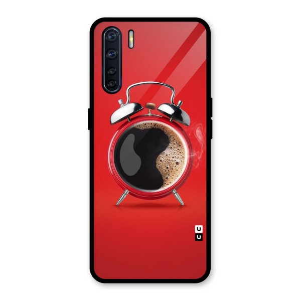 Coffee Clock Glass Back Case for Oppo F15