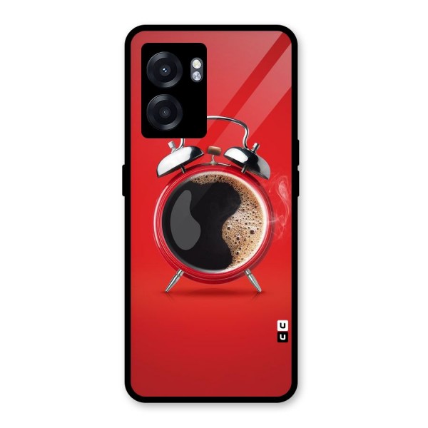 Coffee Clock Glass Back Case for Oppo K10 (5G)