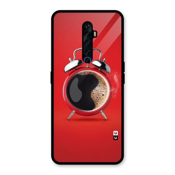 Coffee Clock Glass Back Case for Oppo Reno2 Z