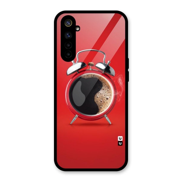 Coffee Clock Glass Back Case for Realme 6