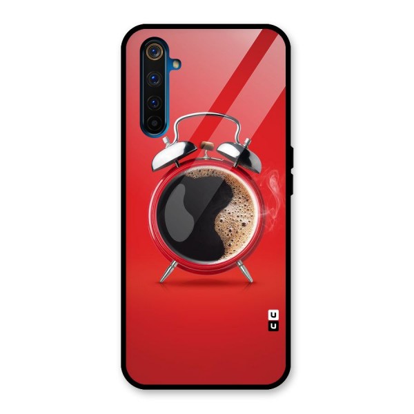 Coffee Clock Glass Back Case for Realme 6 Pro