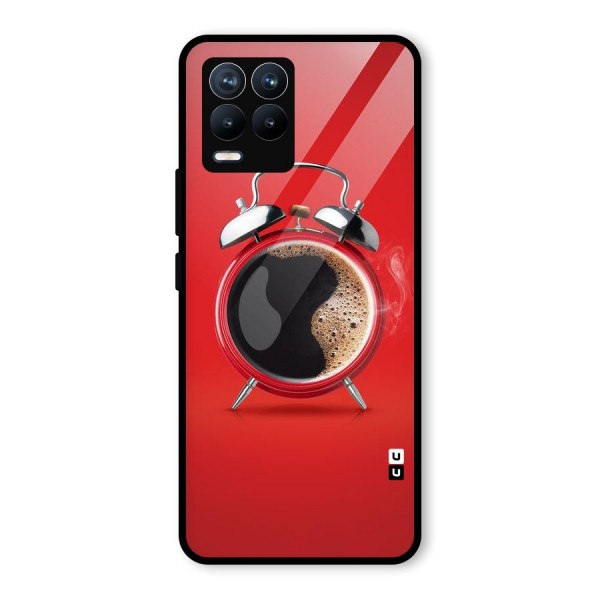 Coffee Clock Glass Back Case for Realme 8