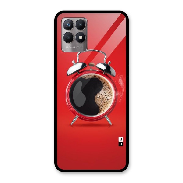 Coffee Clock Glass Back Case for Realme 8i