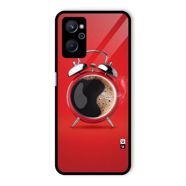 Coffee Clock Glass Back Case for Realme 9i