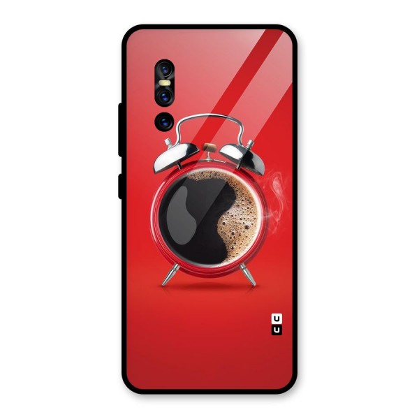 Coffee Clock Glass Back Case for Vivo V15 Pro