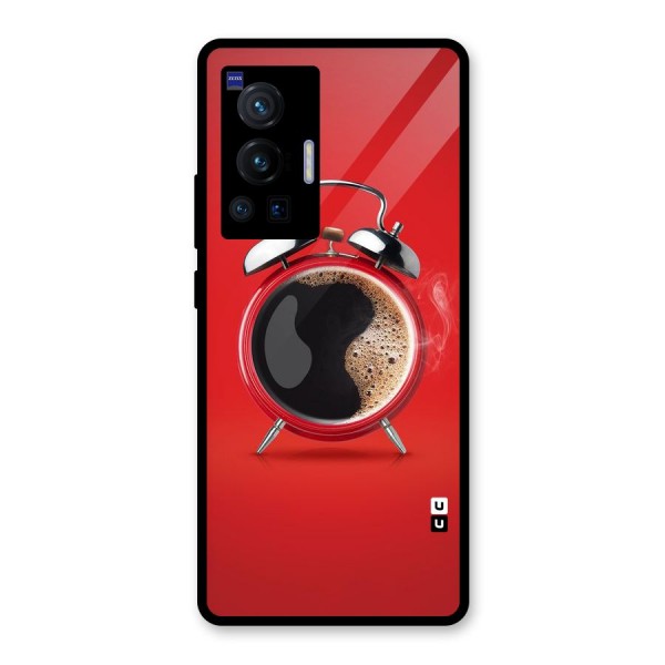 Coffee Clock Glass Back Case for Vivo X70 Pro