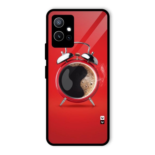 Coffee Clock Glass Back Case for Vivo iQOO Z6