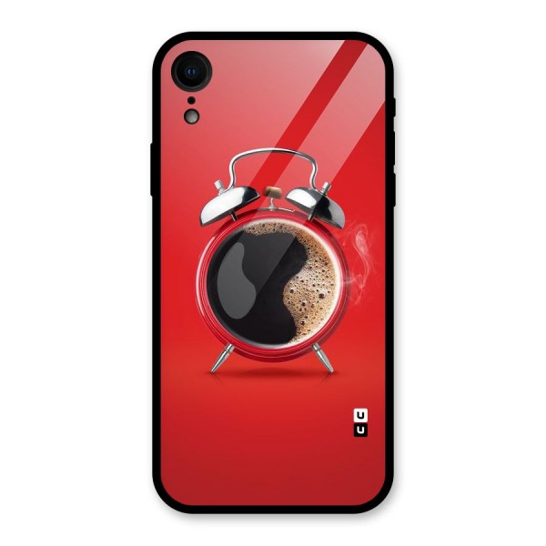 Coffee Clock Glass Back Case for XR