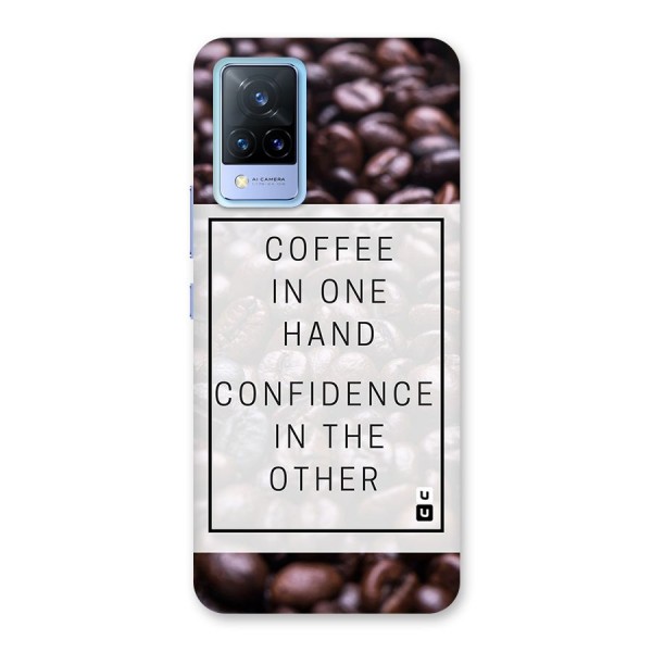 Coffee Confidence Quote Back Case for Vivo V21 5G