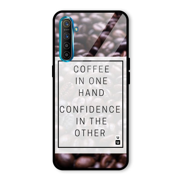 Coffee Confidence Quote Glass Back Case for Realme XT