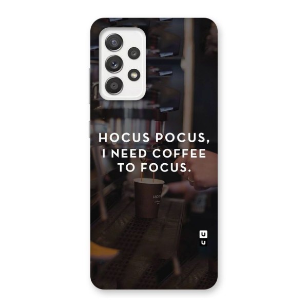 Coffee Focus Back Case for Galaxy A52