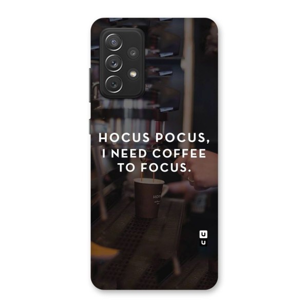 Coffee Focus Back Case for Galaxy A72