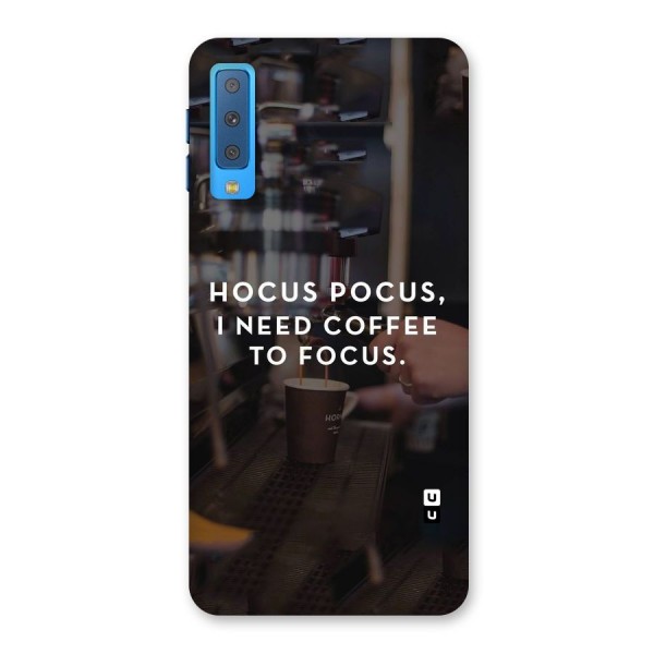 Coffee Focus Back Case for Galaxy A7 (2018)