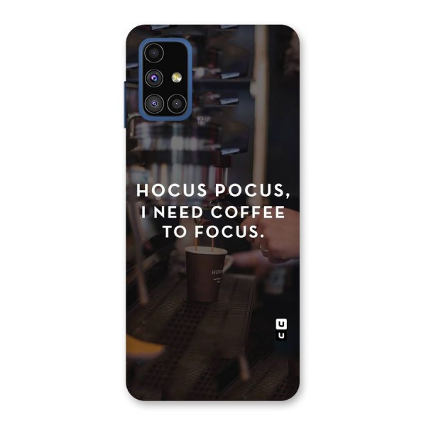 Coffee Focus Back Case for Galaxy M51