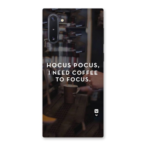 Coffee Focus Back Case for Galaxy Note 10