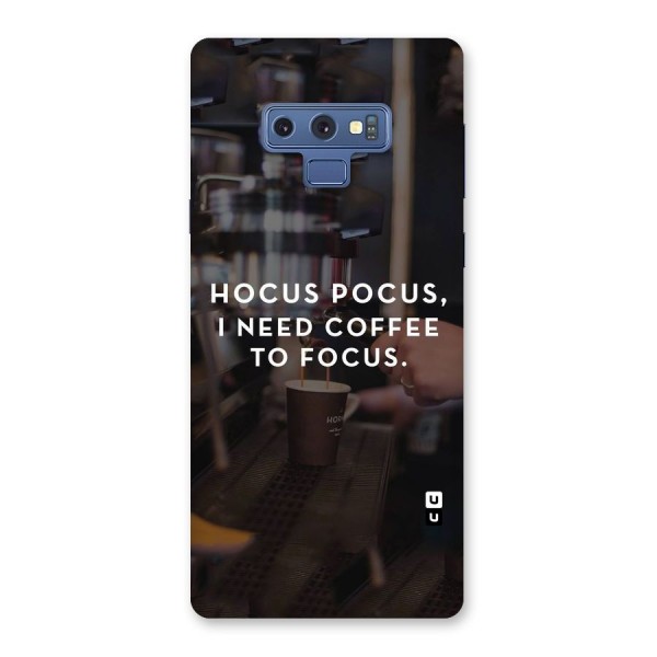 Coffee Focus Back Case for Galaxy Note 9