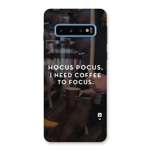 Coffee Focus Back Case for Galaxy S10