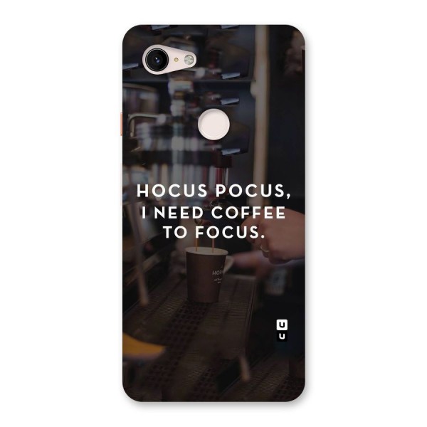 Coffee Focus Back Case for Google Pixel 3 XL