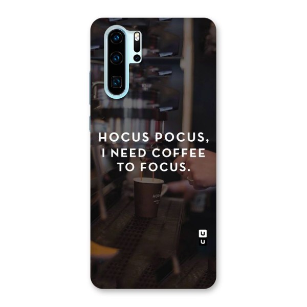 Coffee Focus Back Case for Huawei P30 Pro