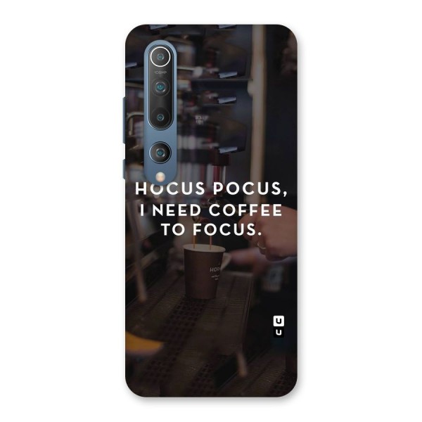 Coffee Focus Back Case for Mi 10