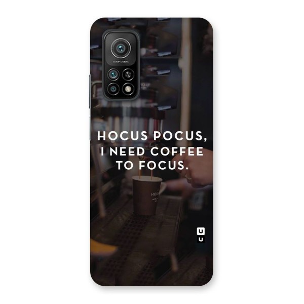 Coffee Focus Back Case for Mi 10T Pro 5G