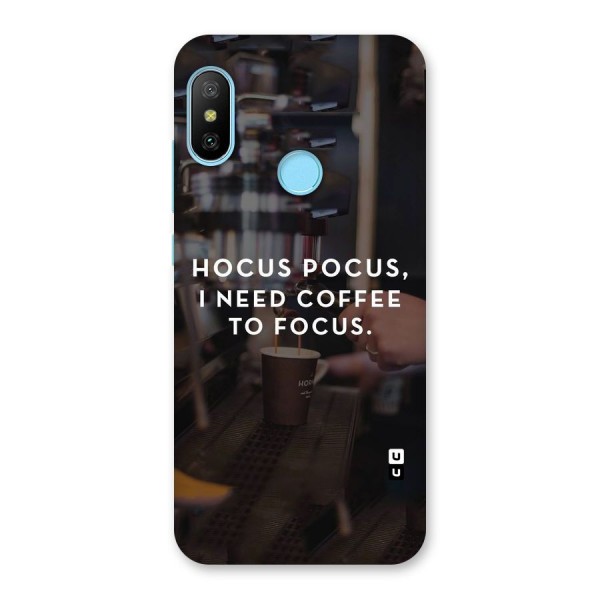 Coffee Focus Back Case for Redmi 6 Pro