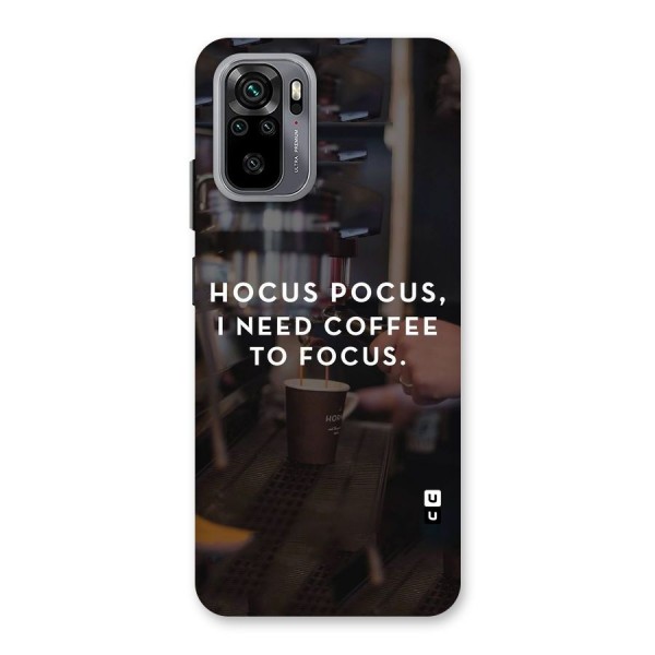 Coffee Focus Back Case for Redmi Note 10