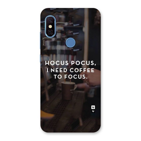 Coffee Focus Back Case for Redmi Note 6 Pro