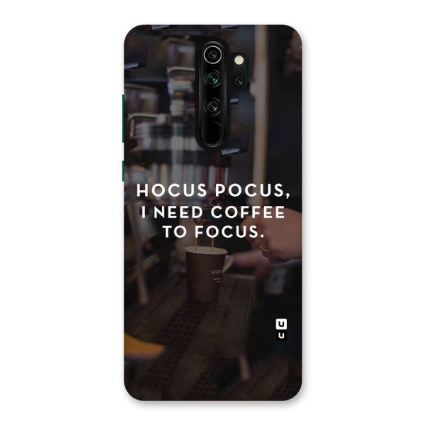 Coffee Focus Back Case for Redmi Note 8 Pro