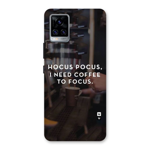 Coffee Focus Back Case for Vivo V20 Pro