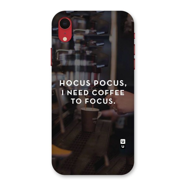 Coffee Focus Back Case for iPhone XR