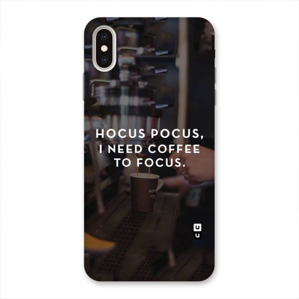 Coffee Focus Back Case for iPhone XS Max