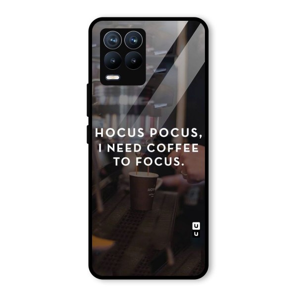 Coffee Focus Glass Back Case for Realme 8 Pro