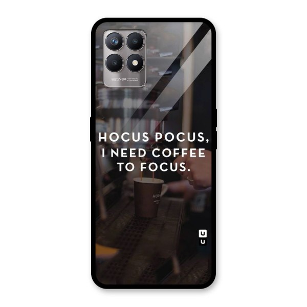 Coffee Focus Glass Back Case for Realme 8i