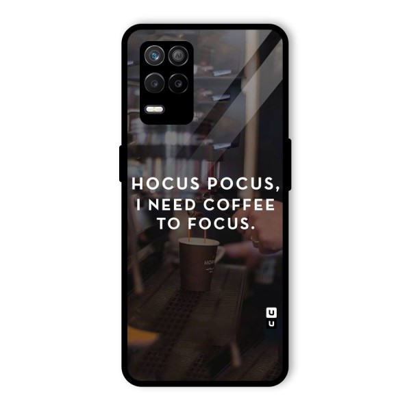 Coffee Focus Glass Back Case for Realme 9 5G