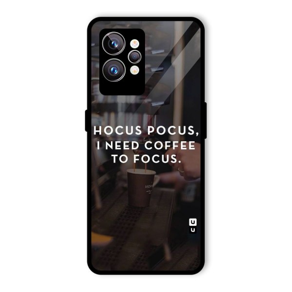 Coffee Focus Glass Back Case for Realme GT2 Pro