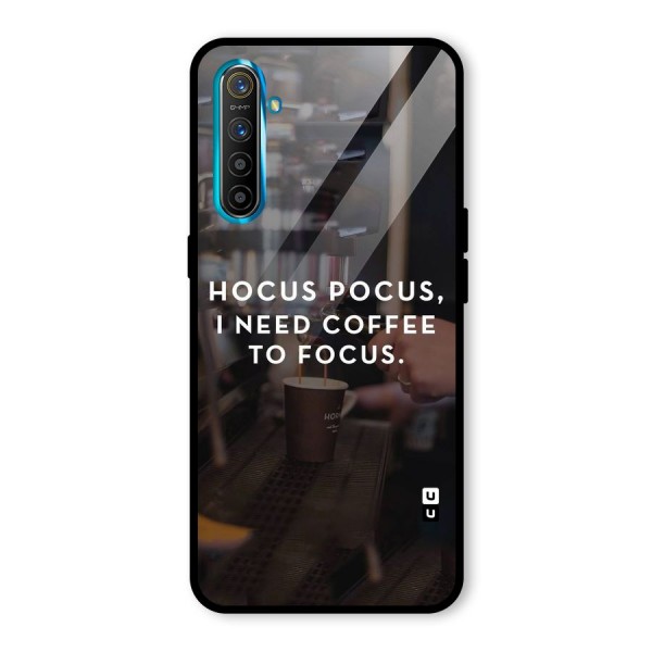 Coffee Focus Glass Back Case for Realme XT