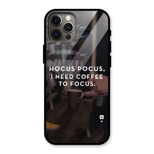 Coffee Focus Glass Back Case for iPhone 12 Pro