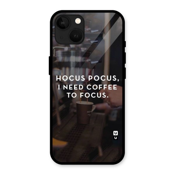 Coffee Focus Glass Back Case for iPhone 13