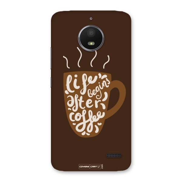 Coffee Mug Back Case for Moto E4